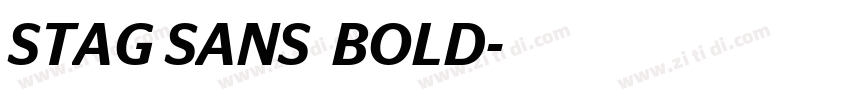 STAG SANS  BOLD字体转换